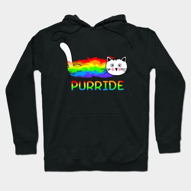 Purride LGBT Cat Hoodie by WilliamHoraceBatezell